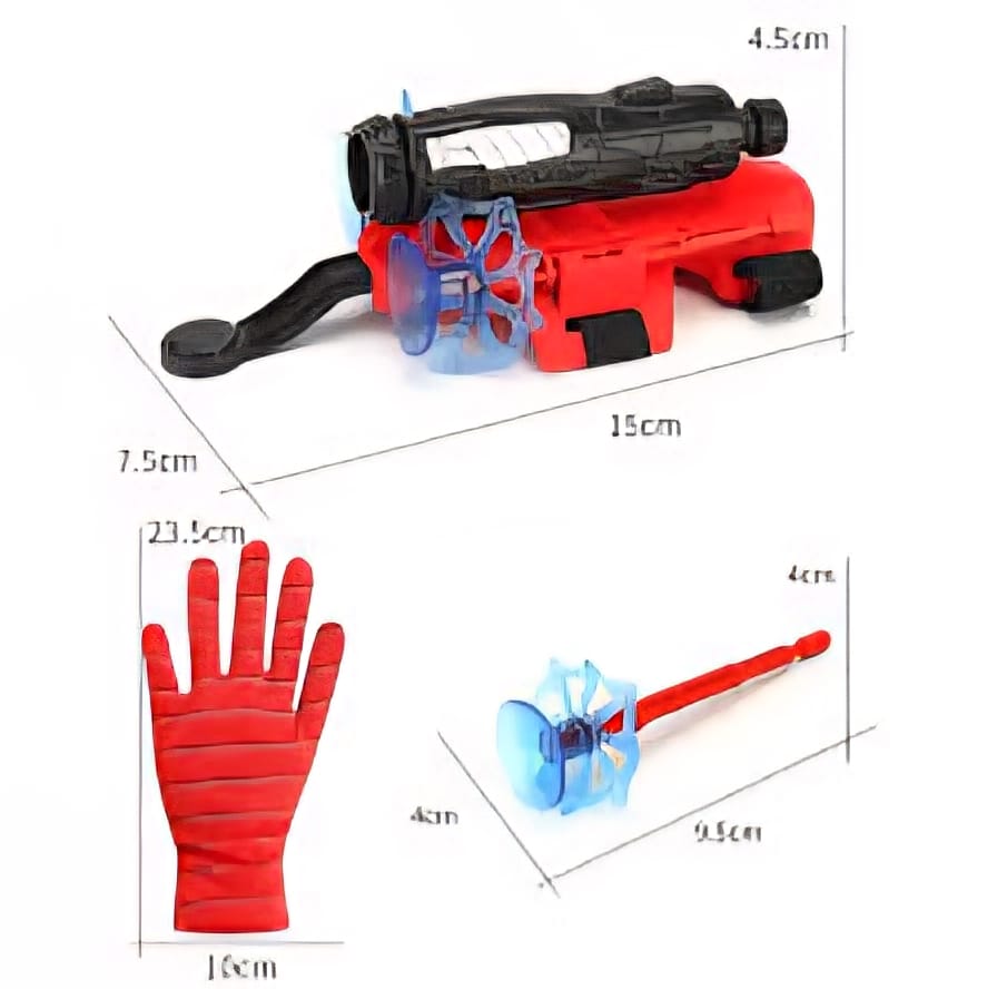 Spider Web Shooters Toy for Kids Fans, Hero Launcher Wrist Toy Set,Cosplay Launcher Accessories,Sticky Wall Soft Funny Children's Educational Toys