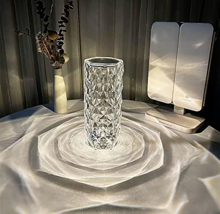 Large Crystal Lamp Rose Light - 16 Color Changing Crystal Diamond Lamp with Remote Control | Touch Control Home Decor Lighting