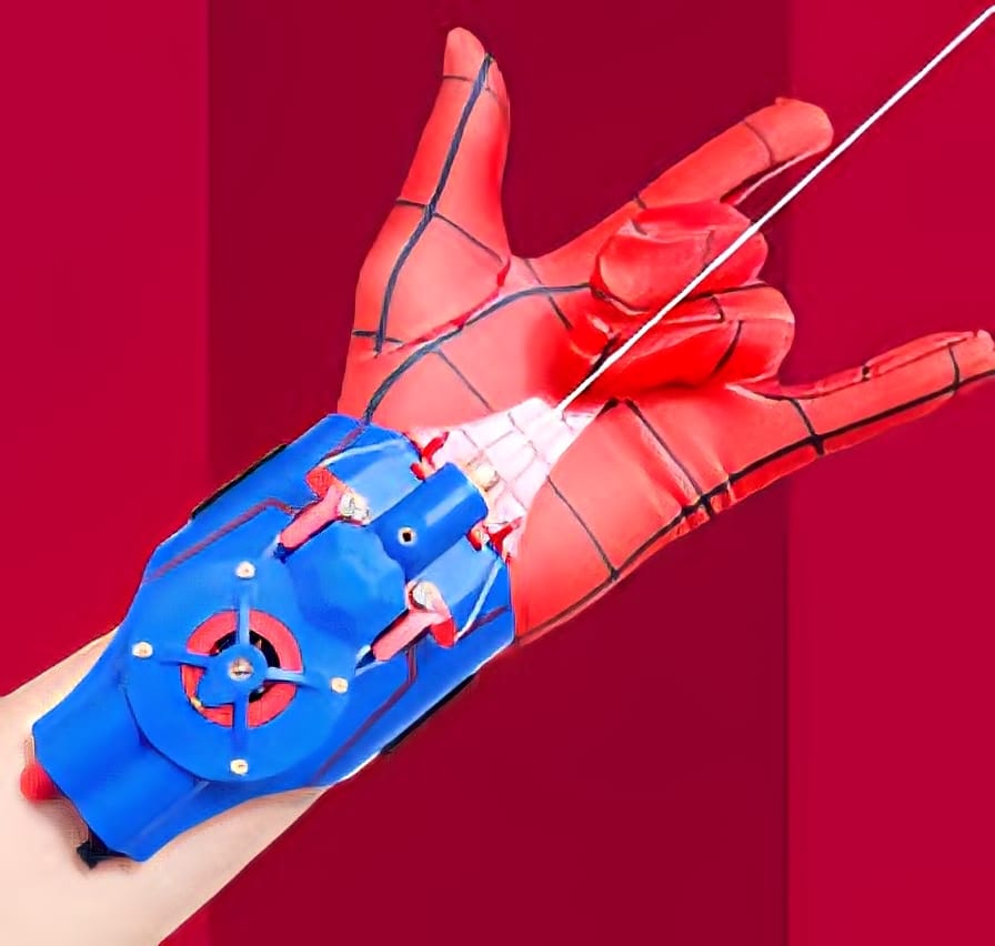 Spider Web Shooters Toy for Kids Fans, Hero Launcher Wrist Toy Set,Cosplay Launcher Accessories,Sticky Wall Soft Funny Children's Educational Toys
