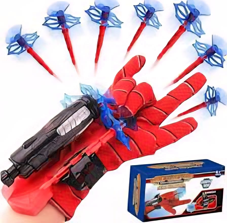 Spider Web Shooters Toy for Kids Fans, Hero Launcher Wrist Toy Set,Cosplay Launcher Accessories,Sticky Wall Soft Funny Children's Educational Toys